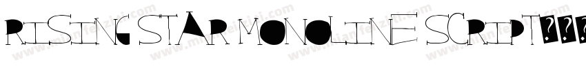 Rising Star Monoline Script字体转换